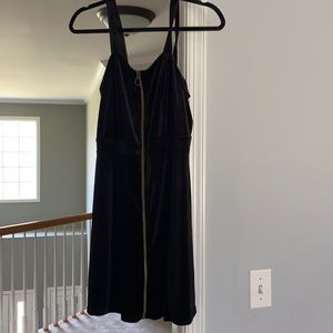 Black velvet dress